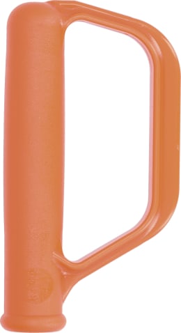 Produktbild: mefro Griff Kunststoff orange mit Handschutz, für Sackkarren, Kistenkarren und Stapelkarren