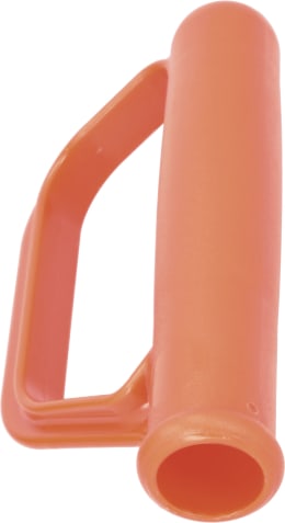 Produktbild: mefro Griff Kunststoff orange mit Handschutz, für Sackkarren, Kistenkarren und Stapelkarren
