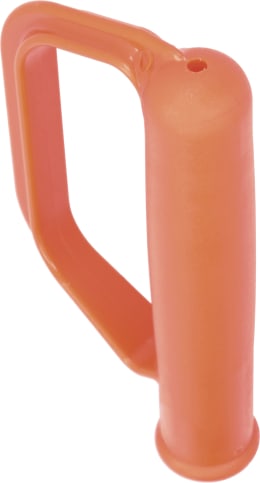 Produktbild: mefro Griff Kunststoff orange mit Handschutz, für Sackkarren, Kistenkarren und Stapelkarren