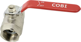 Produktbild: Hücobi Kugelhahn Cobi 1 IG Messing matt verchromt, 3030 025000