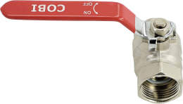 Produktbild: Hücobi Kugelhahn Cobi 1 IG Messing matt verchromt, 3030 025000