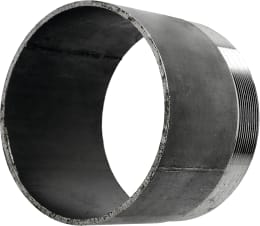 Produktbild: Hücobi Rohrnippel, 5 AG x 100 mm, schwarz, zum Anschweißen, für Gülleschieber, 8020 125000