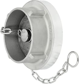 Produktbild: Hücobi Blindkupplung Storz 52 C, Abstand Knaggen 66 mm, Aluminium