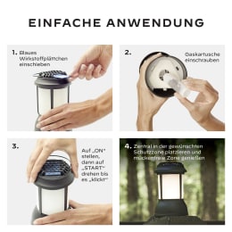 Produktbild: Thermacell Mückenabwehr Laterne Tischgerät, für max. 20 m²