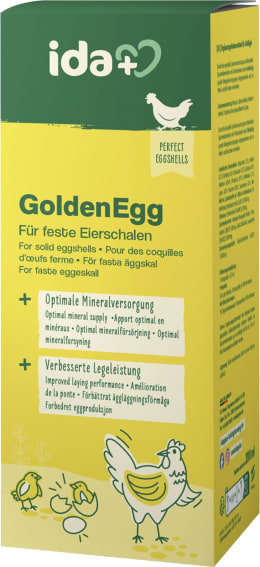 Lifestyle: ida plus® Ergänzungsfuttermittel GoldenEgg 200 ml mit Pumpflasche für Hühner, Küken, Wachteln, Geflügel