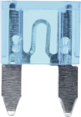Technische Zeichnung: Herth + Buss Flachstecksicherung Mini FL, 32 V, 15 A, blau, Inhalt 1 St. 50 295 778