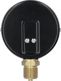 Produktbild: Hücobi Vakuum-Manometer, Anschluss 1/2 unten, -1 bis 1,5 bar, Rote Markierung -0,5 bar, +1,0 bar