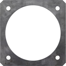 Produktbild: Hücobi 4-Eck-Flansch, schwarz, 200 x 200 mm, 6, für Gülleflanschschieber, 8021 170150