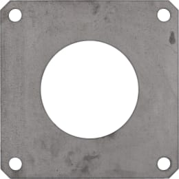Produktbild: Hücobi 4-Eck-Flansch, schwarz, 180 x 180 mm, 4, für Gülleflanschschieber, 8021 100150