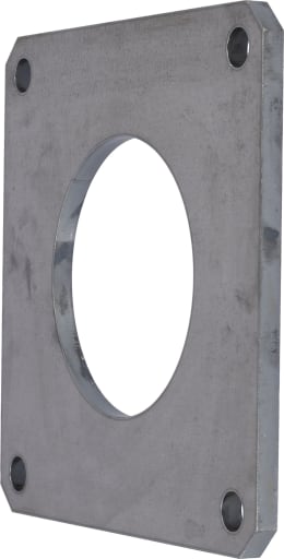 Produktbild: Hücobi 4-Eck-Flansch, schwarz, 180 x 180 mm, 4, für Gülleflanschschieber, 8021 100150