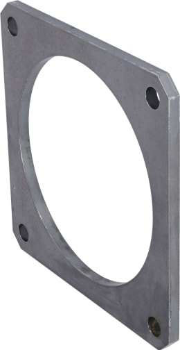 Produktbild: Hücobi 4-Eck-Flansch, schwarz, 4-8, für Gülleflanschschieber