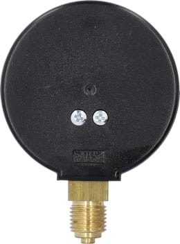 Produktbild: Hücobi Vakuum-Manometer, Anschluss 1/4 unten, -1 bis 1,5 bar, Rote Markierung -0,5 bar, +0,5 bar