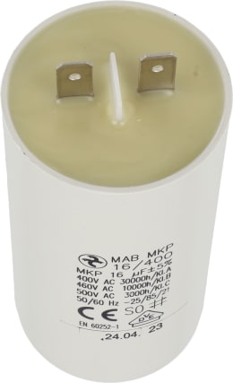 Produktbild: E-Kondensatoren 16 µF,Länge 101 mm, Gewinde M 8 AG