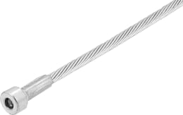 Produktbild: Bowdenzug 2.000 mm, angepresster Nippel 6,5 x 9,3 mm, Endstück Ø 6 x 3,5 mm