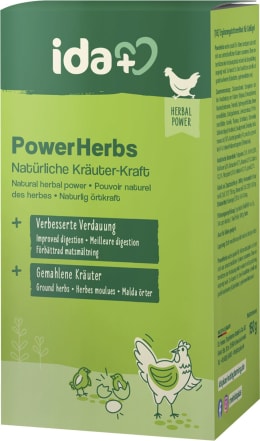 Produktbild: ida plus® Ergänzungsfuttermittel PowerHerbs 150 g für Hühner, Küken, Wachteln, Geflügel