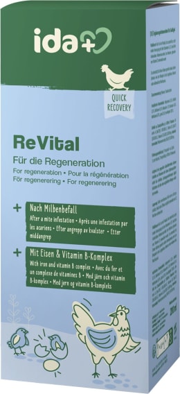 Produktbild: ida plus® Ergänzungsfuttermittel ReVital 200 ml mit Pumpflasche für Hühner, Küken, Wachteln, Geflügel