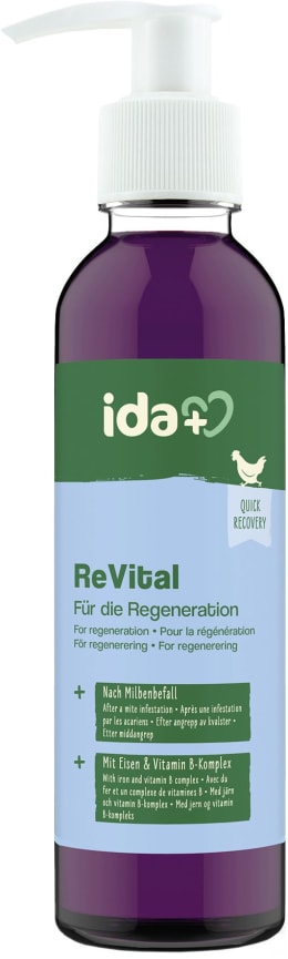 Produktbild: ida plus® Ergänzungsfuttermittel ReVital 200 ml mit Pumpflasche für Hühner, Küken, Wachteln, Geflügel