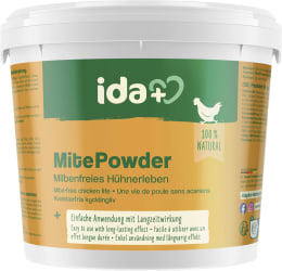 Produktbild: ida plus® Milbenpulver MitePowder 250 g für die Bekämpfung roter Vogelmilben und anderer kriechenden Insekten