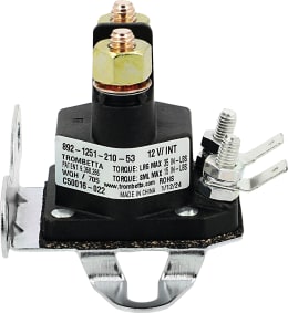 Produktbild: Magnetschalter 12 V 2 x Schraubanschluss 1/4-20 UNF, 2 x Flachsteckanschluss 6,3 mm