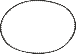 Produktbild: Zahnriemen 9,5 x 508 Lw/3/8 x 20 für Vertikutierer Brill 35, 5044; Gardena Verti Cut 350 E