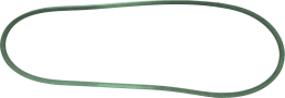 Produktbild: Keilriemen SQ-αGreen Standard 12,7 x 1.270 mm/1/2'' x 50 für Aufsitzmäher Husqvarna P11-C94, Rider R, Rider