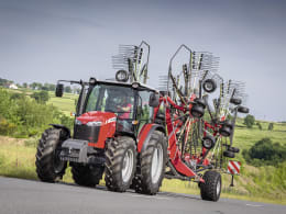 Lifestyle: Massey Ferguson Schwader MF RK 4 Kreisel, Schwad mittig