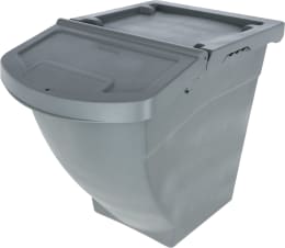 Produktbild: KERBL Futterbox 60 l, 390 x 490 x 578 mm, stapelbar, mit Deckel, für die Aufbewahrung von Tierfutter
