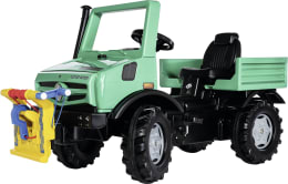 Produktbild: Rolly Toys® Trettraktor Unimog Forst mit Anbauseilwinde mit Kurbel