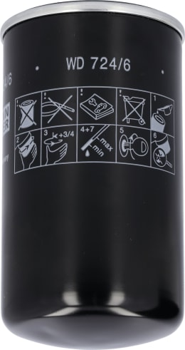 Produktbild: MANN Hydraulik-/Getriebeölfilter WD 724/6