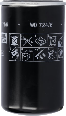 Produktbild: MANN Hydraulik-/Getriebeölfilter WD 724/6