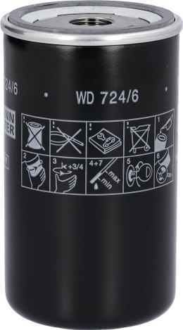 Produktbild: MANN Hydraulik-/Getriebeölfilter WD 724/6