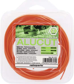 Produktbild: Mähfaden Alucut 2,0 mm/15 m 6-Kant, orange, SB-Karte