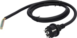 Produktbild: Netzkabel mit vergossenem Schutzkontakt-Stecker