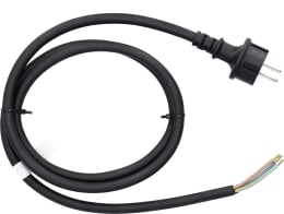 Produktbild: Netzkabel mit vergossenem Schutzkontakt-Stecker