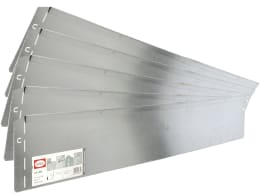 Produktbild: bellissa VK-Set Rasenkante Metall silber 118 x 12,45 cm bestehend aus 5-20 Stck. a. 118 cm, Nutzlänge 5,75-23 m