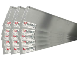 Produktbild: bellissa 15er VK-Set Rasenkante Metall silber 118 x 19,5 cm bestehend aus 15 Stck. a. 118 cm, Nutzlänge 17,25 m