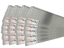 Produktbild: bellissa 18er VK-Set Rasenkante Metall silber 118 x 19,5 cm bestehend aus 18 Stck. a. 118 cm Nutzlänge 23 m