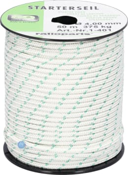 Produktbild: Starterseil 4,0 mm x 50 m, Spule, Außengeflecht mit Innenseele