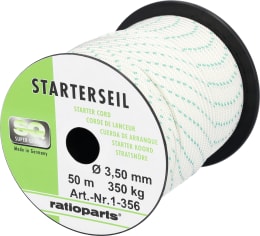 Produktbild: Starterseil 3,5 mm x 50 m, Spule, Außengeflecht mit Innenseele