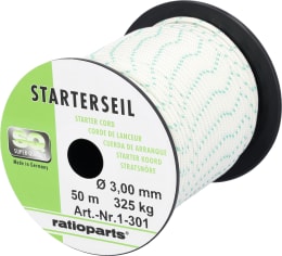 Produktbild: Starterseil 3,0 mm x 50 m, Spule, Außengeflecht mit Innenseele