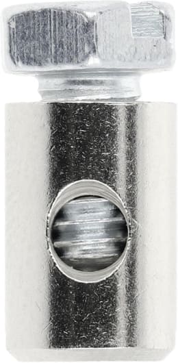 Produktbild: Schraubnippel Ø Schaft 6 mm, Länge 9 mm, montiert, mit Sechskantschraube M 4 x 7