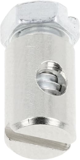 Produktbild: Schraubnippel Ø Schaft 6 mm, Länge 9 mm, montiert, mit Sechskantschraube M 4 x 7
