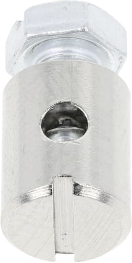 Produktbild: Schraubnippel Ø Schaft 7 mm, Länge 9 mm, montiert, mit Sechskantschraube M 4 x 7