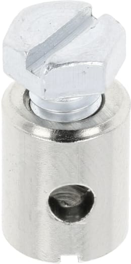 Produktbild: Schraubnippel Ø Schaft 7 mm, Länge 9 mm, montiert, mit Sechskantschraube M 4 x 7