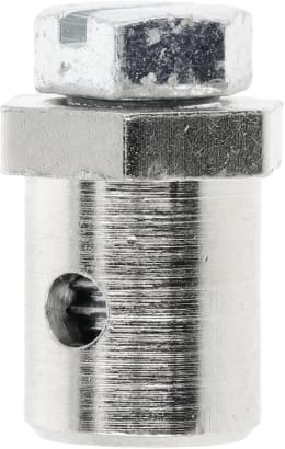 Produktbild: Schraubnippel Ø Kopf 8 mm, Ø Schaft 7 mm, Länge 10 mm, montiert, mit Sechskantschraube M 5 x 7