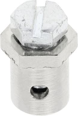Produktbild: Schraubnippel Ø Kopf 8 mm, Ø Schaft 7 mm, Länge 10 mm, montiert, mit Sechskantschraube M 5 x 7