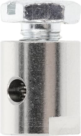 Produktbild: Schraubnippel Ø Kopf 7 mm, Ø Schaft 9 mm, Länge 10,5 mm, montiert, mit Sechskantschraube M 5 x 7