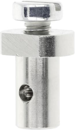 Produktbild: Schraubnippel Ø Kopf 8 mm, Ø Schaft 6 mm, Länge 13 mm, montiert, mit Schraube M 4 x 9,5 mm