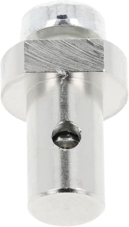 Produktbild: Schraubnippel Ø Kopf 8 mm, Ø Schaft 6 mm, Länge 13 mm, montiert, mit Schraube M 4 x 9,5 mm