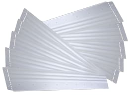 Produktbild: bellissa 10er VK-Set Beeteinfassung Pro20 Metall 100 x 20 cm bestehend aus 10 Stck. a. 100 cm, Nutzlänge 10 m